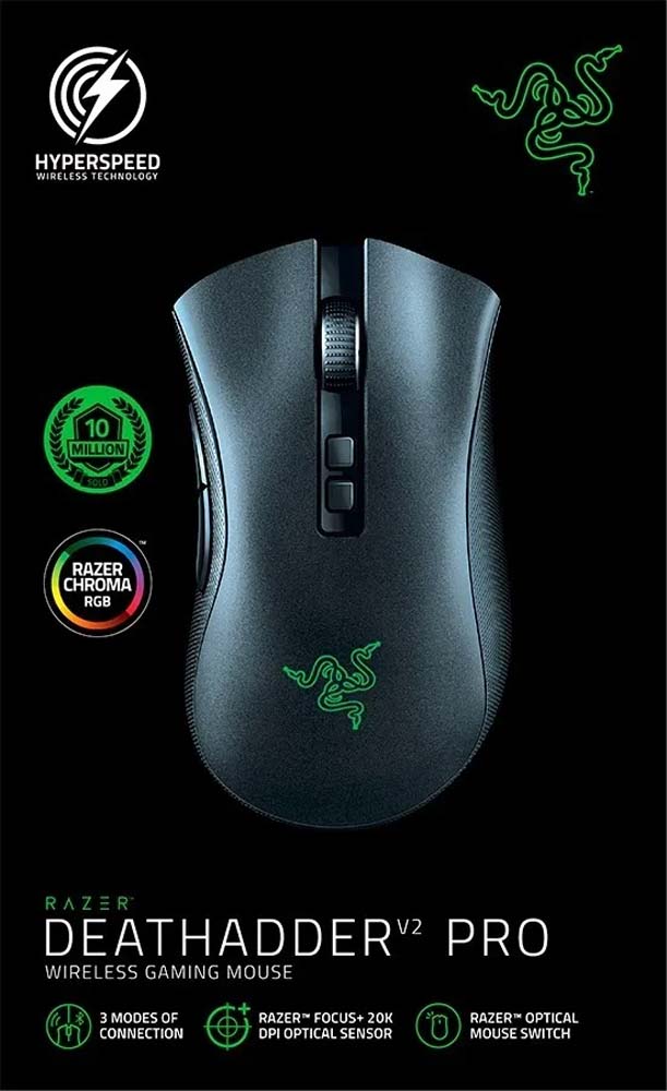 Mouse Razer Deathadder V2 Pro Wireless Hyperspeed 20k Chroma